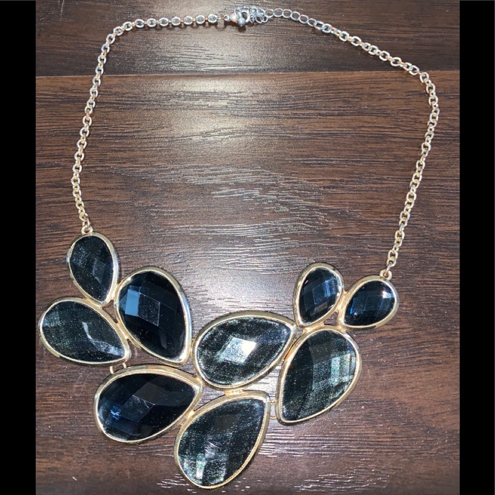 Dark Grey Mosaic Necklace